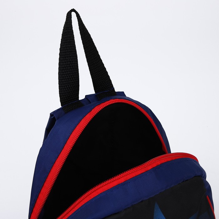 Рюкзак «Тачка», тропики, 20х13х26 см, отд на молнии, чёрный - фото 1907136509