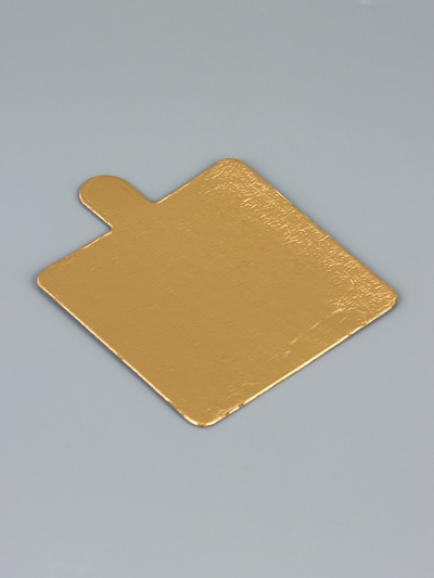 Сольерка, подложка кондитерская, золото, 7.5×7.5 см, 0.8 мм