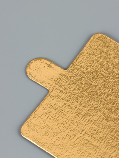 Сольерка, подложка кондитерская, золото, 7.5×7.5 см, 0.8 мм