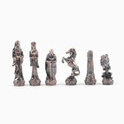 Шахматы сувенирные "Средневековье", h короля-8 см, h пешки-5.6 см. d-2 см, 36 х 36 см - фото 9566366