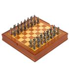 Шахматы сувенирные «Рыцарские», металлические фигуры, доска 36×36 см - Фото 2
