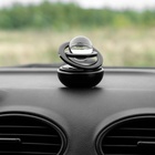 Аксессуар на панель автомобиля с ароматизатором, гравитационные кольца, металл, чёрный - Фото 2