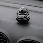 Аксессуар на панель автомобиля с ароматизатором, гравитационные кольца, металл, чёрный - Фото 3