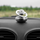 Аксессуар на панель автомобиля, гравитационные кольца, вращается от солнца, металл, серебро - Фото 2
