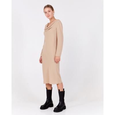 Платье женское MINAKU: Green trend цвет цвет бежевый, р-р 46