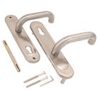 Комплект ручек «Крит» Р85-5859У-Хш 9×9 мм д/противопожарной двери, цвет полированный хром - Фото 2