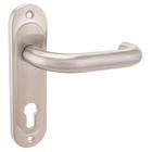 Комплект ручек «Крит» Р72-4949У-Хш 9×9 мм для противопожарной двери, цвет шлифованный хром - Фото 1