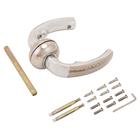 Комплект ручек «Крит» РФ-6690 А-Хп/Хш, для А8, цвет полированный хром, шлифованный хром - Фото 2