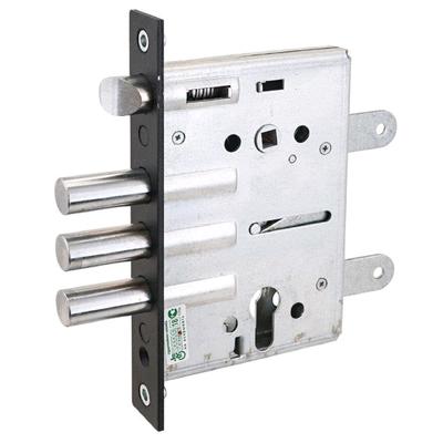 Замок врезной тяж. «Крит» ЗВк-7РМ-006 вкладной, торц. зщ, б/о, без ЦМ, м/о 85 мм