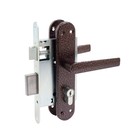 Замок врезной с ручками «Птимаш» ЗВ4-3.08 (ЗВ4-1.55), м/о 55, цвет медь - Фото 1