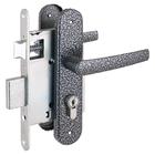 Замок врезной с ручками «Птимаш» ЗВ4-3.08, ЗВ4-1.55, м/о 55, цвет серебро - Фото 1