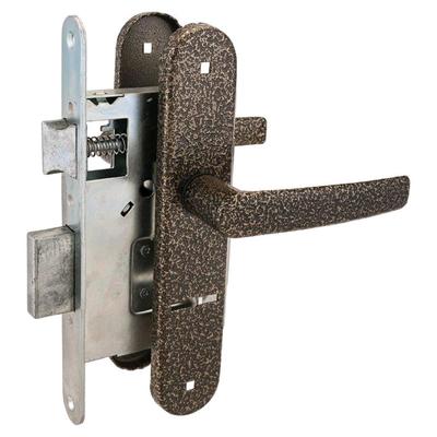 Замок врезной с ручками «Птимаш» ЗВ9-4.08, ЗВ9 классика, цвет бронза