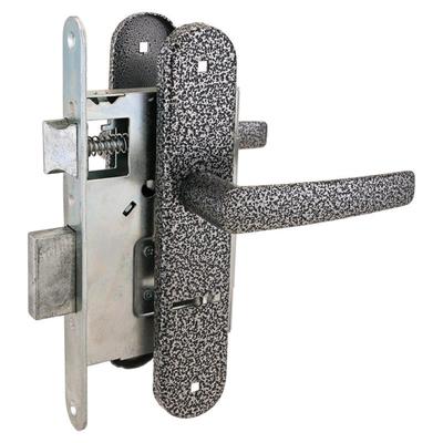 Замок врезной с ручками «Птимаш» ЗВ9-4.08, ЗВ9 классика, цвет серебро