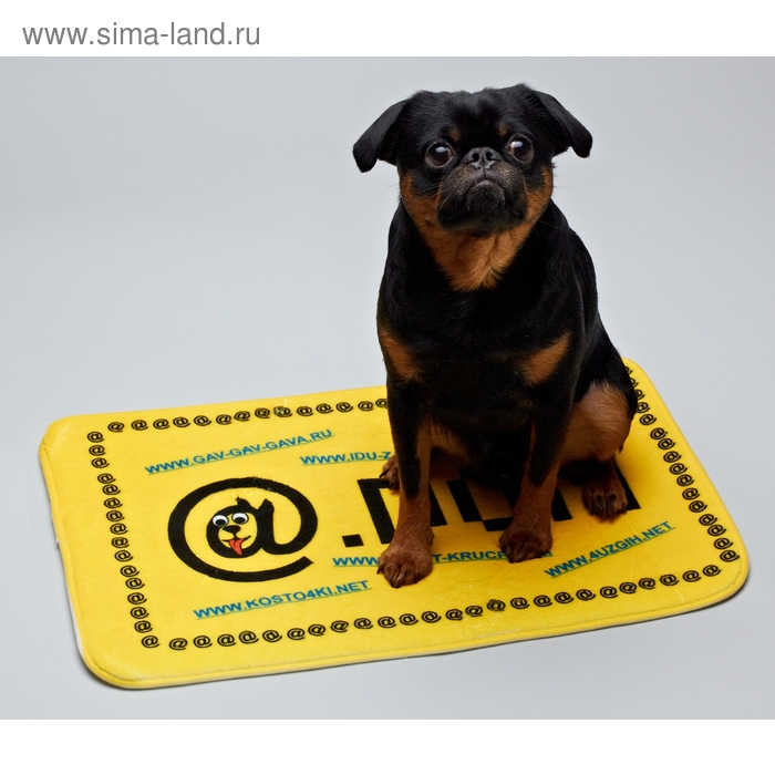 Коврик "@.дом" 58*38 см Пижон - Фото 1