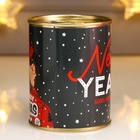 Носки в банке "New year" (внутри носки женские, цвет белый) (комплект 5 шт) - фото 25266098