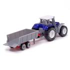 Трактор «Фермер» с прицепом, цвет синий - Фото 3