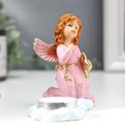 Фигурка - подсвечник на 1 свечу со свечой «Девочка-ангел в розовом платье», полистоун, 9×12×5.2 см - Фото 2