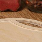 Доска разделочная деревянная "Круг", ручка вырез, 19,5×19,5×0,3 см - Фото 2