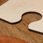 Доска разделочная деревянная "Пазл мозаика", с ручкой, 29×19×0,3 см - Фото 2