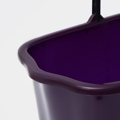 Ведро прямоугольное, 15 л, МИКС