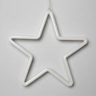 Светодиодная фигура «Звезда» 28 см, пластик, 220 В, свечение тёплое белое - фото 6326633