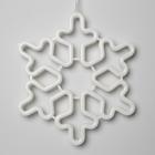 Светодиодная фигура «Снежинка» 30 см, пластик, 220 В, свечение тёплое белое - Фото 2