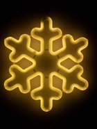 Светодиодная фигура «Снежинка» 30 см, пластик, 220 В, свечение тёплое белое - Фото 7