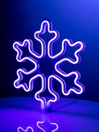 Светодиодная фигура «Снежинка» 30 см, пластик, 220 В, свечение синее - Фото 5