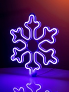 Светодиодная фигура «Снежинка» 30 см, пластик, 220 В, свечение синее - Фото 8