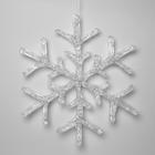 Светодиодная фигура «Снежинка» 39 см, акрил, 50 LED, 220 В, свечение белое - фото 8024042