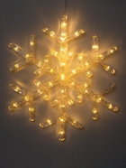 Светодиодная фигура «Снежинка» 39 см, акрил, 50 LED, 220 В, свечение тёплое белое - Фото 1