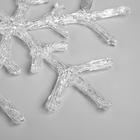 Светодиодная фигура «Снежинка» 39 см, акрил, 50 LED, 220 В, свечение синее - Фото 5