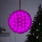 Светодиодная фигура «Ёжик» 18 см, пластик, 220 В, свечение розовое - Фото 1