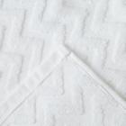 Полотенце махровое LoveLife Zig-Zag 30х60 см, цвет снежно-белый,100% хлопок, 360 гр/м2 - Фото 2
