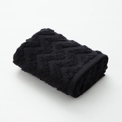 Полотенце махровое LoveLife Zig-Zag 30*60 см, цв. черный,100% хл, 360 гр/м2