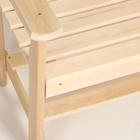 Скамейка для бани и дачи, деревянная, наличник, с подлокотниками, «Добропаровъ» - Фото 2