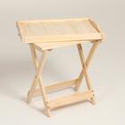 Столик для завтрака сервировочный Дарим Красиво, со съемным подносом, дерево - Фото 2