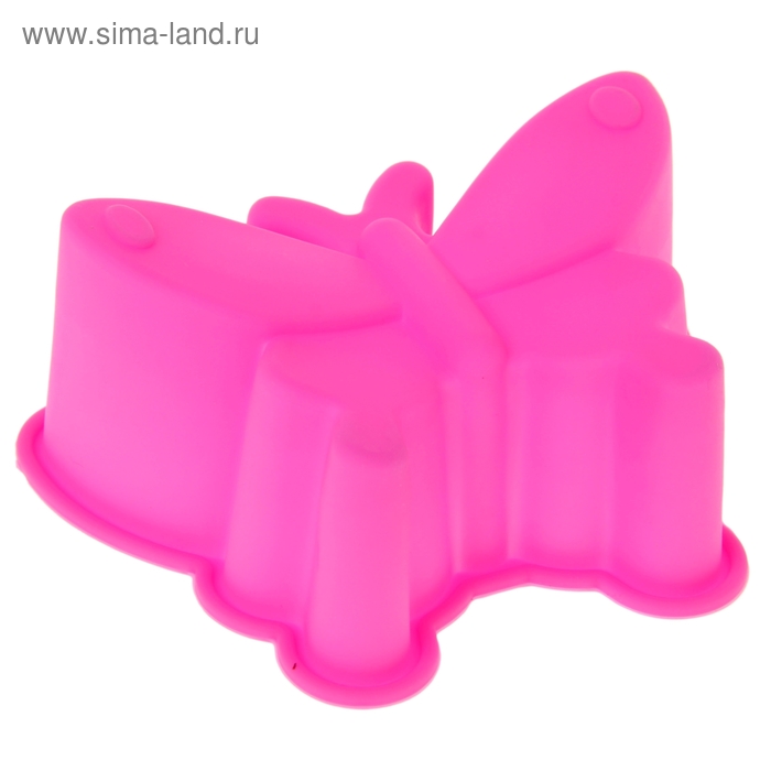 Форма силиконовая для выпечки Доляна «Бабочка», 9×6,5×4 см, цвет МИКС - Фото 1