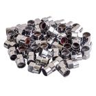 Колпачки Airline, на шинный вентиль, шестигранные, пластик, цвет хром, 60 шт. - Фото 1