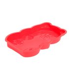 Форма силиконовая для выпечки Доляна «Мишка», 27×15×7 см, цвет МИКС - Фото 3