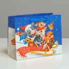 Пакет подарочный новогодний ламинированный «Новогодее веселье», MS 23 х 18 х 10 см - Фото 1