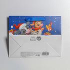 Пакет подарочный новогодний ламинированный «Новогодее веселье», MS 23 х 18 х 10 см - Фото 4