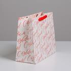 Пакет подарочный новогодний ламинированный «С Новым годом!», ML 27 х 23 х 11.5 см 4843392