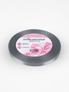 Лента атласная, 6 мм, 23±1 м, серый №03 - Фото 4