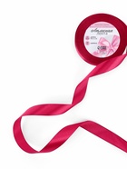 Лента атласная, 20 мм, 23±1 м, розовая - Фото 2