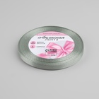 Лента атласная, 6 мм × 23 ± 1 м, цвет серебряный №176 - Фото 2