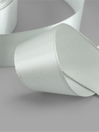 Лента атласная, 25 мм, 23±1 м, цвет серебряный №176 - Фото 3