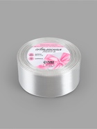 Лента атласная, 40 мм, 23±1 м, цвет серебряный №176 - Фото 4