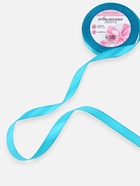 Лента атласная, 12 мм, 23±1 м, голубая №47 - Фото 2