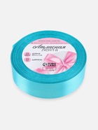 Лента атласная, 25 мм, 23±1 м, бирюзовая - Фото 5